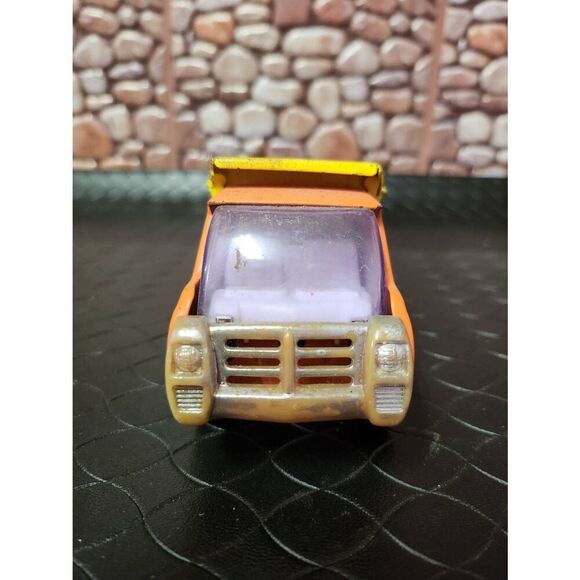 Buddy L Small Dump Truck - Orange & Yellow  Made in Japan #B13 - Picture 2 of 9